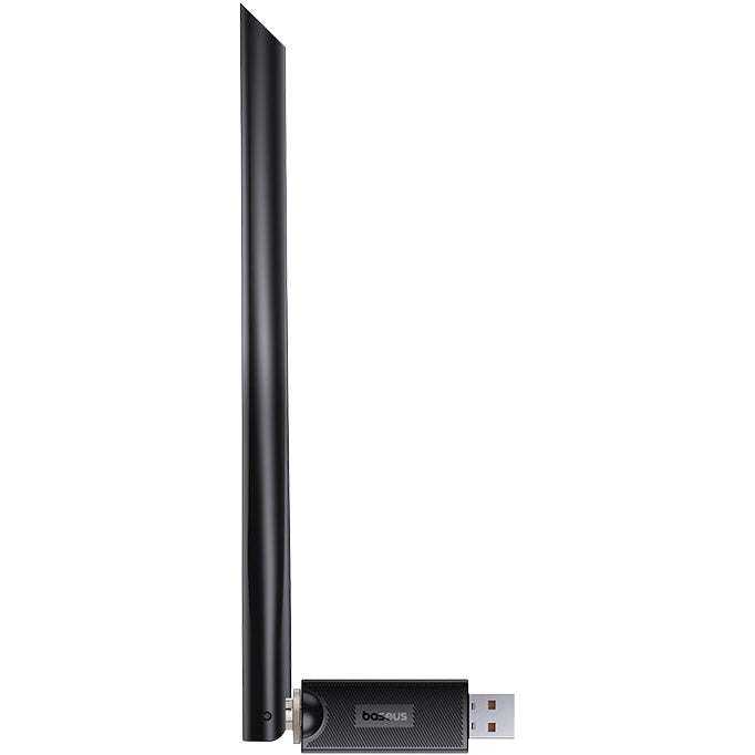 USB-A Netzwerkadapter mit externer Antenne, Baseus BS-OH172, 300 Mb/s, 2.4 GHz, Schwarz