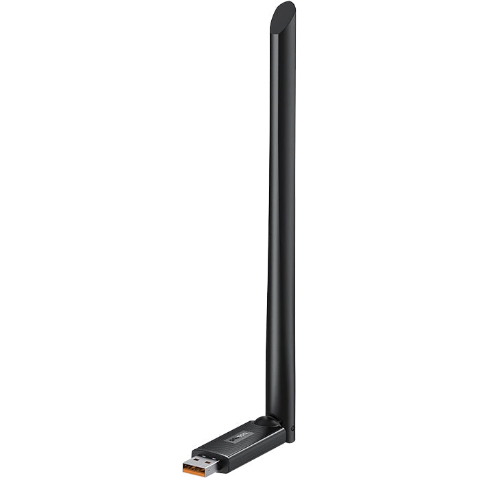 USB-A Netzwerkadapter mit externer Antenne, Baseus BS-OH172, 300 Mb/s, 2.4 GHz, Schwarz
