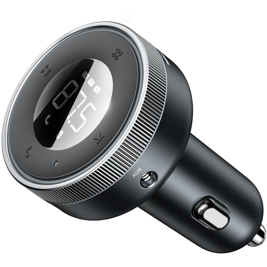 Autoladegerät + FM-Sender Baseus Enjoyer, 17W, Bluetooth 5.0, MicroSD, Minijack 3.5mm, Schwarz