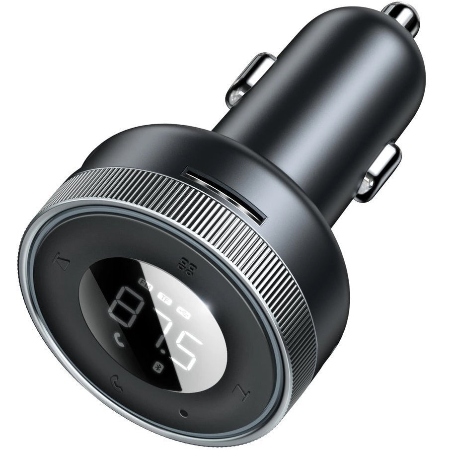 Autoladegerät + FM-Sender Baseus Enjoyer, 17W, Bluetooth 5.0, MicroSD, Minijack 3.5mm, Schwarz