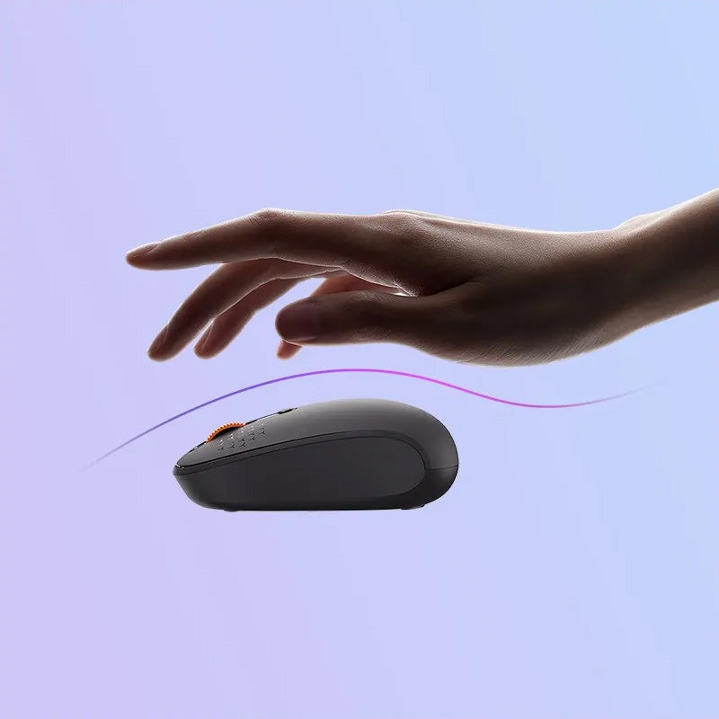 Ergonomische kabellose Maus, Baseus F01A, 2.4 GHz, 1600 DPI, Grau