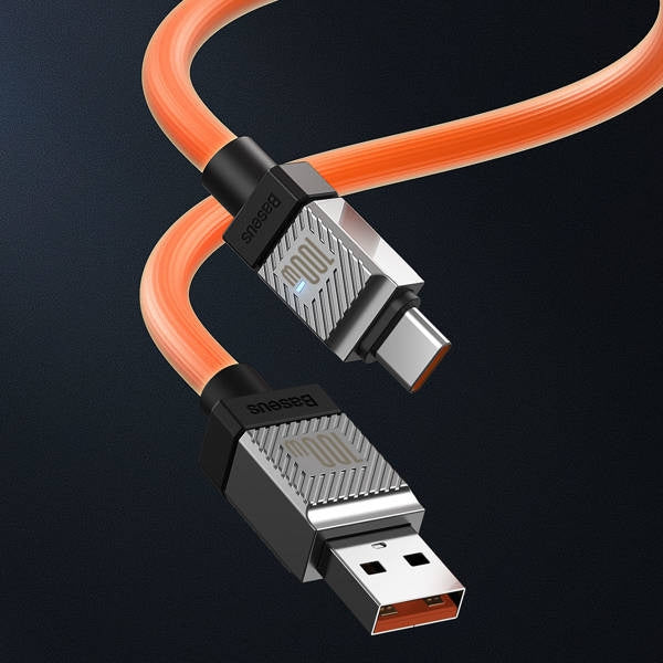 Kabel Baseus CoolPlay USB-A für USB-C 100W 2m, Orange