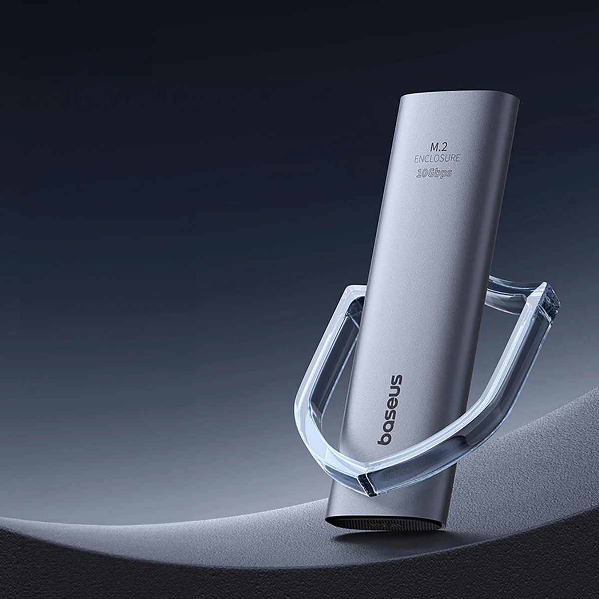 M.2 NVMe-Laufwerksschacht / Festplattengehäuse, Baseus FlyJoy SSD-Gehäuse, 10Gbps, grau
