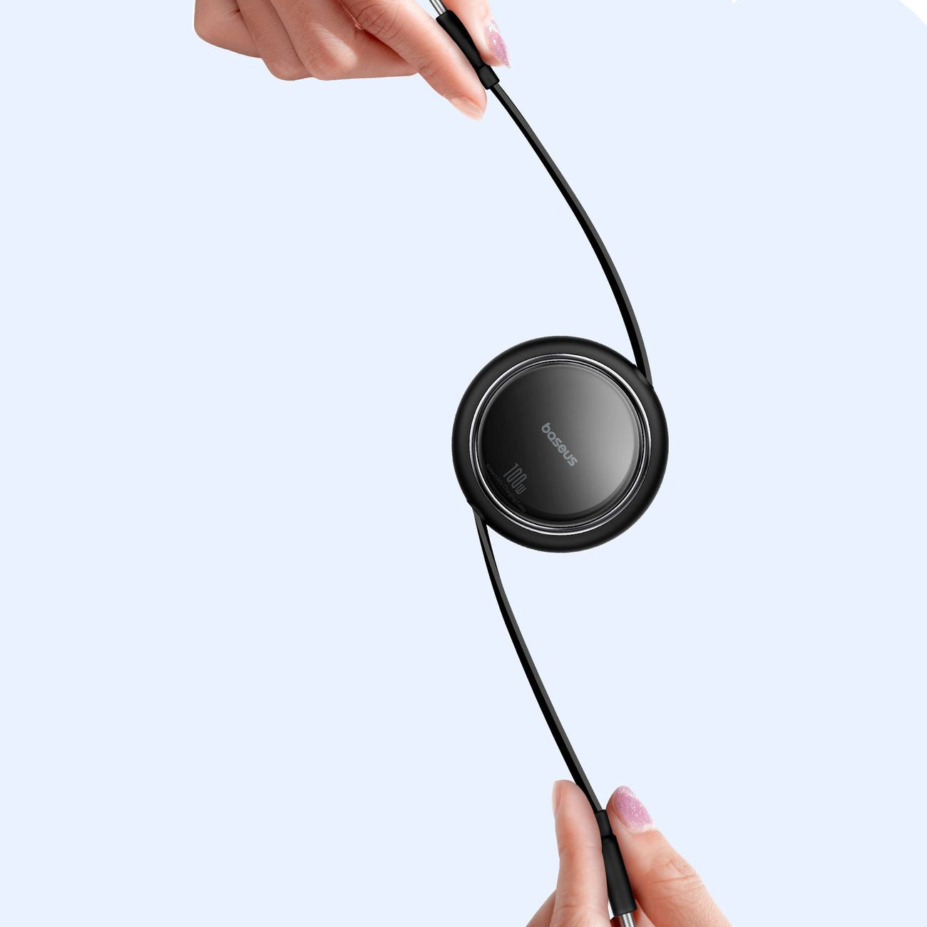Baseus Free2Draw Mini USB-C auf USB-C Verlängerungskabel, 100W, 1m, Schwarz