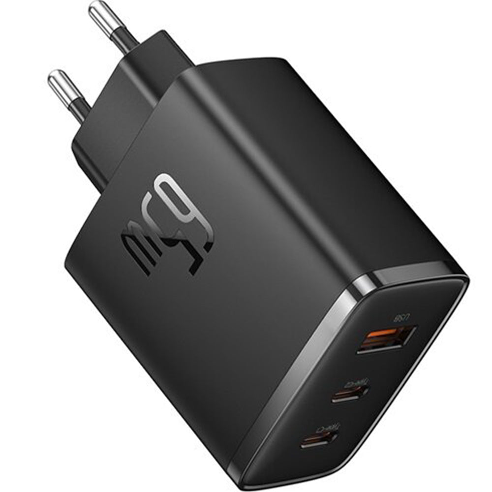 Ladegerät Baseus GaN5 Cube Pro, 2x USB-C / 1x USB-A 65W, PD, QC 3.0, Schwarz
