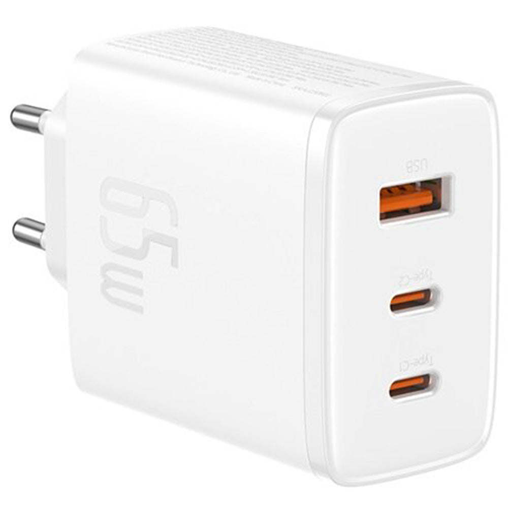 Ladegerät Baseus GaN5 Cube Pro, 2x USB-C / 1x USB-A 65W, PD, QC 3.0, Weiß