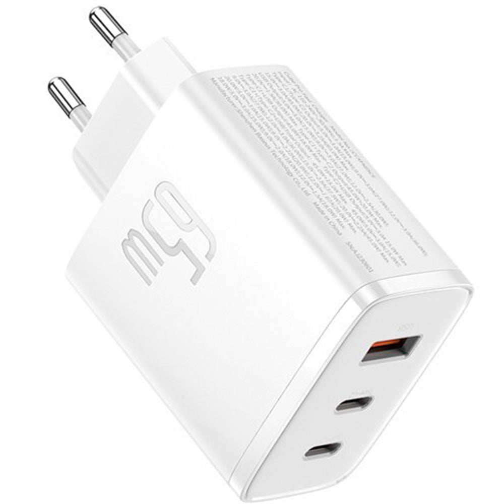 Ladegerät Baseus GaN5 Cube Pro, 2x USB-C / 1x USB-A 65W, PD, QC 3.0, Weiß