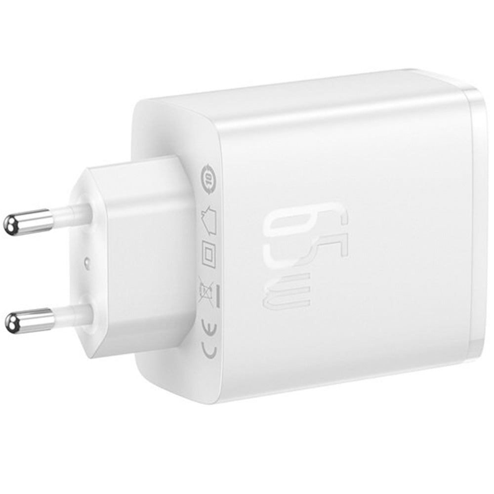 Ladegerät Baseus GaN5 Cube Pro, 2x USB-C / 1x USB-A 65W, PD, QC 3.0, Weiß