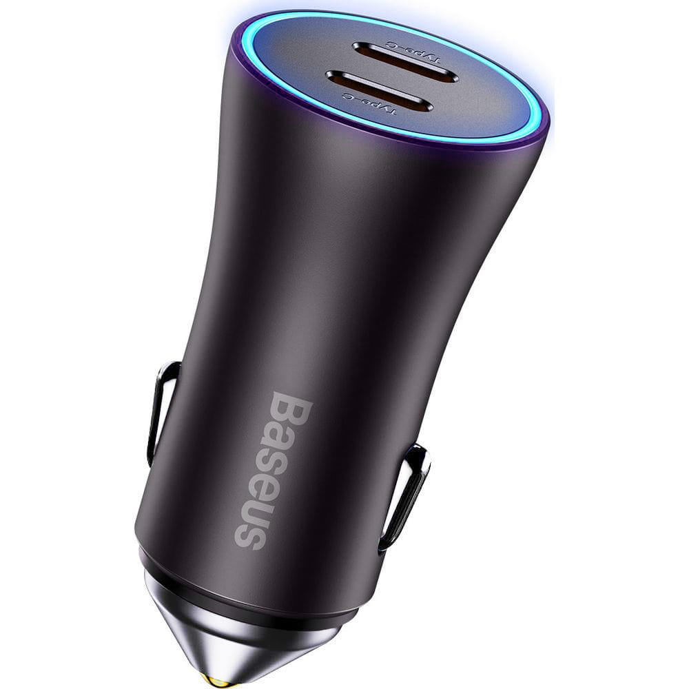 Autoladegerät Baseus Golden Contactor Pro 2x USB-C, 40W, Dunkelviolett
