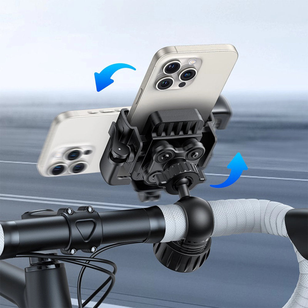 Fahrrad-/Motorradhalterung für Handy am Lenker, Baseus GoTrip, Schwarz
