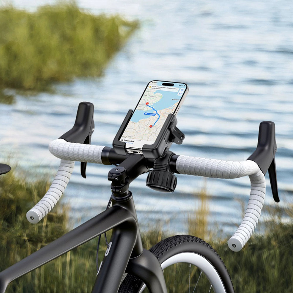 Fahrrad-/Motorradhalterung für Handy am Lenker, Baseus GoTrip, Schwarz