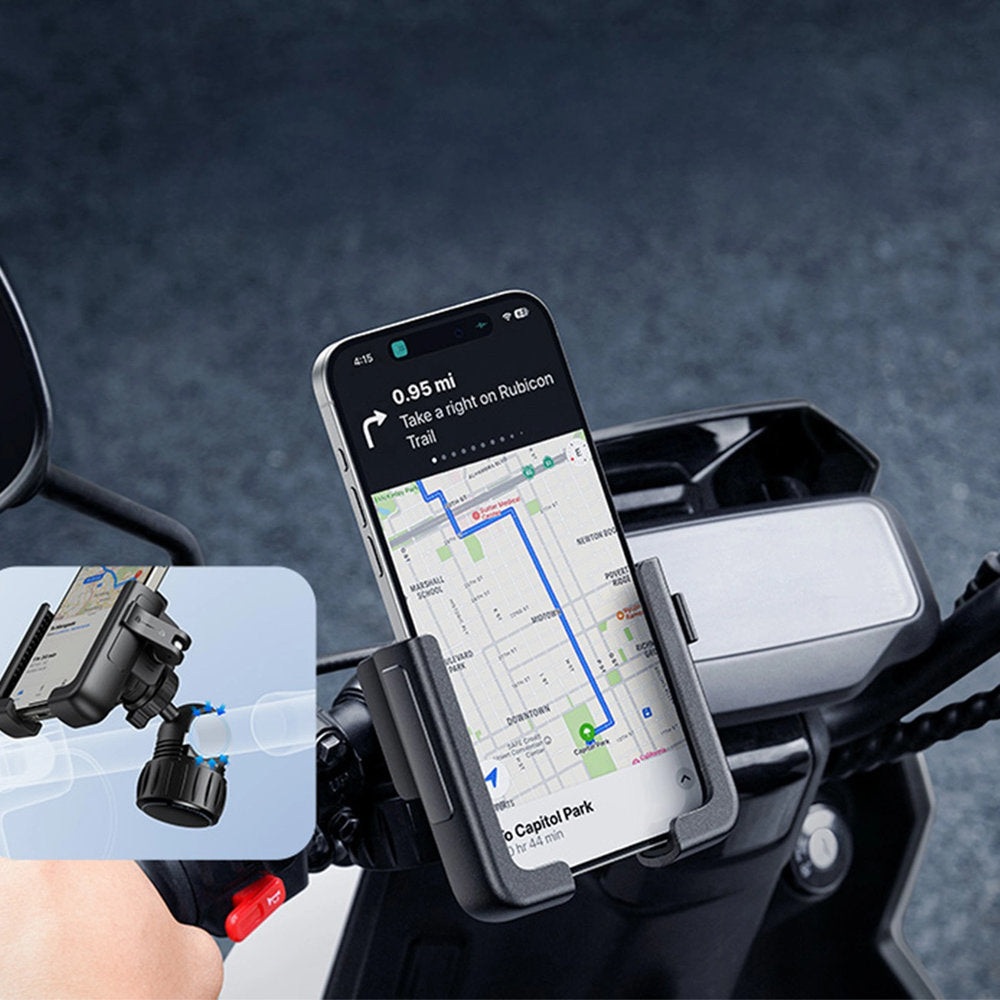 Fahrrad-/Motorradhalterung für Handy am Lenker, Baseus GoTrip, Schwarz
