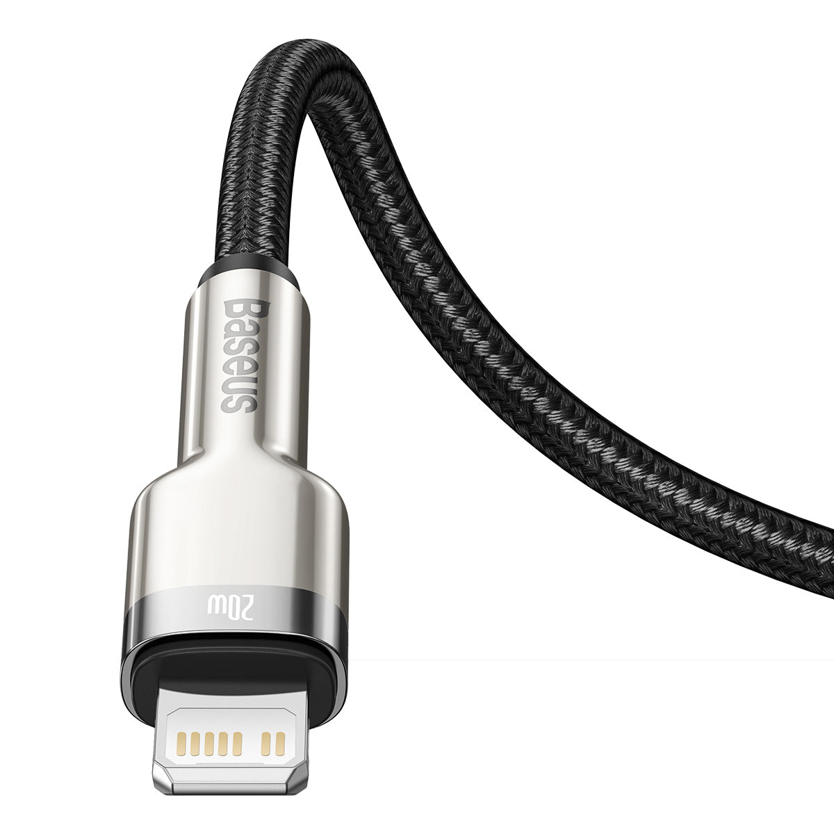 Baseus Cafule Metal USB-C für Lightning 20W 25 cm, Schwarz