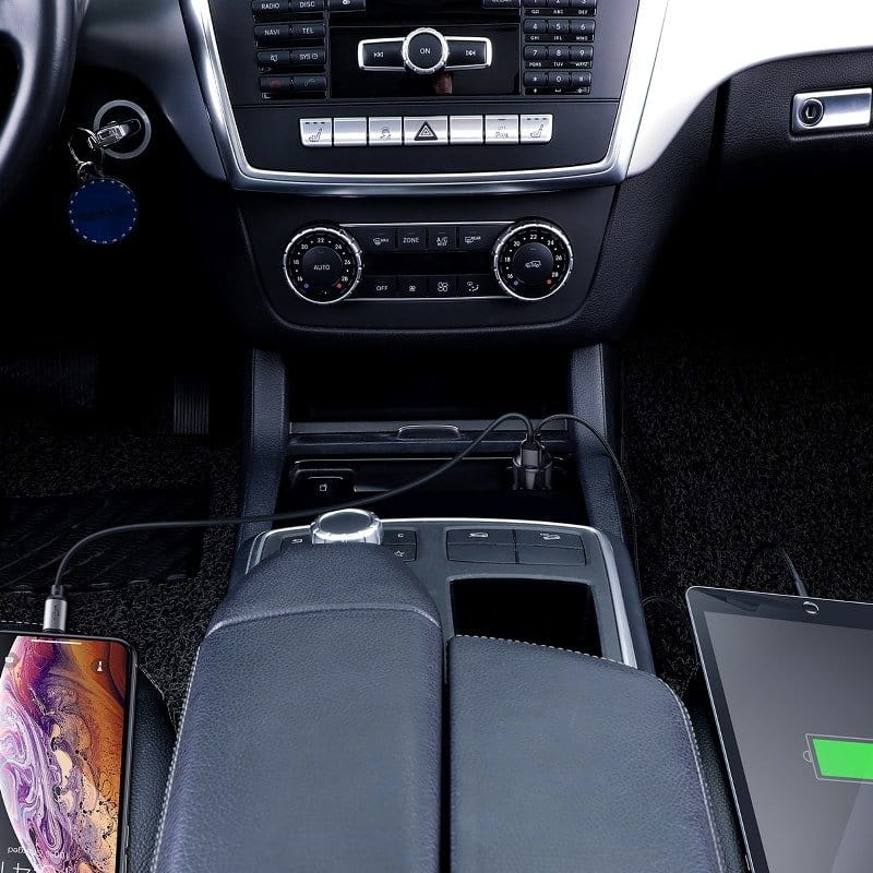 Autoladegerät Baseus Magic Series 2x USB-A, QC 3.0, 45W, Schwarz