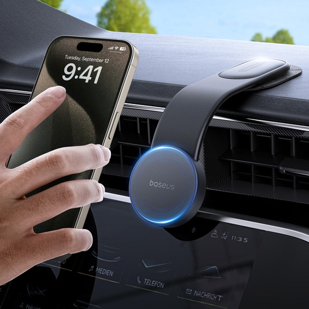 Magnetische Autohalterung für Handy zur Befestigung am Lüftungsgitter Baseus PrimeTrip C02, Schwarz