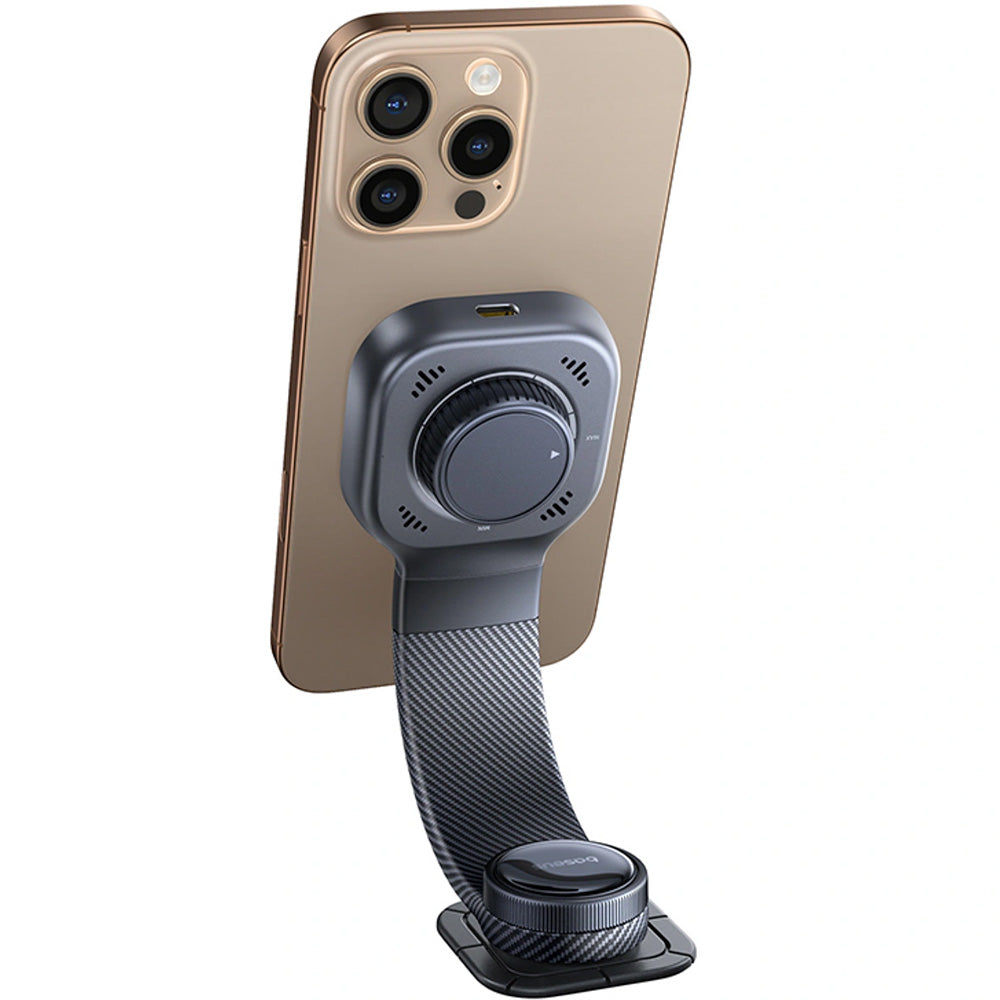 Autohalterung für das Armaturenbrett mit MagSafe / Qi, 15W, Baseus PrimeTrip C03Pro, Schwarz