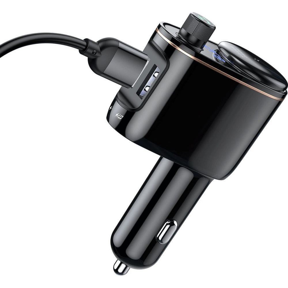 Autoladegerät + FM-Sender S-06 Car Bluetooth MP3 Player, Baseus, Schwarz