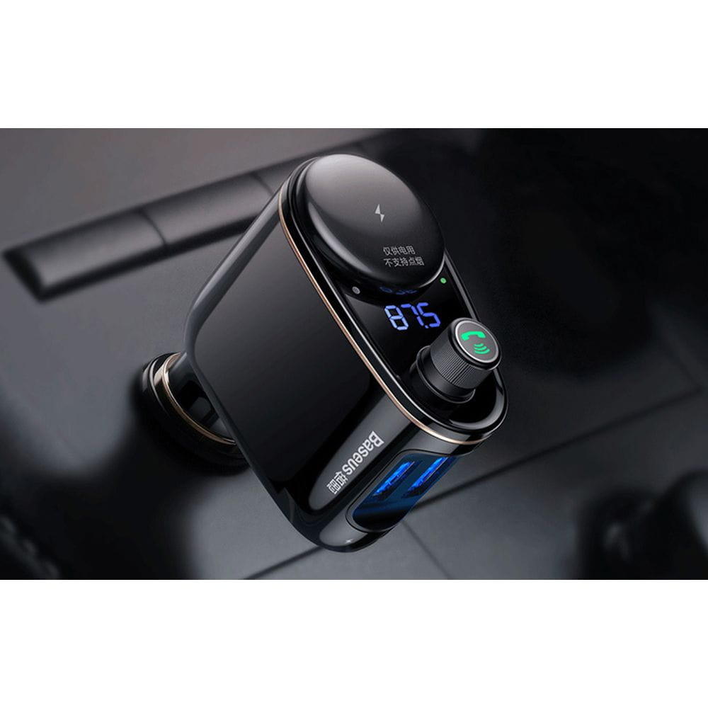 Autoladegerät + FM-Sender S-06 Car Bluetooth MP3 Player, Baseus, Schwarz