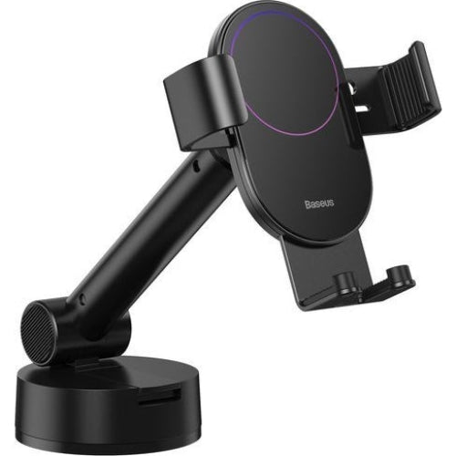 Mechanische Handy-Halterung für Cockpit/Armaturenbrett/Windschutzscheibe, Baseus Simplism Gravity Car Mount Holder, Schwarz