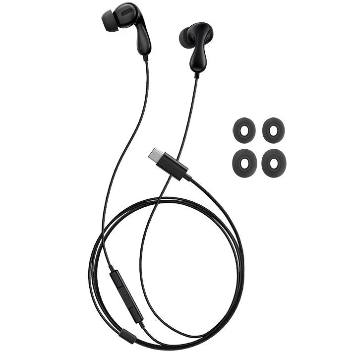 Kabelgebundene In-Ear-Kopfhörer mit USB-C, Baseus Encok CZ20, 1,1 m, Schwarz