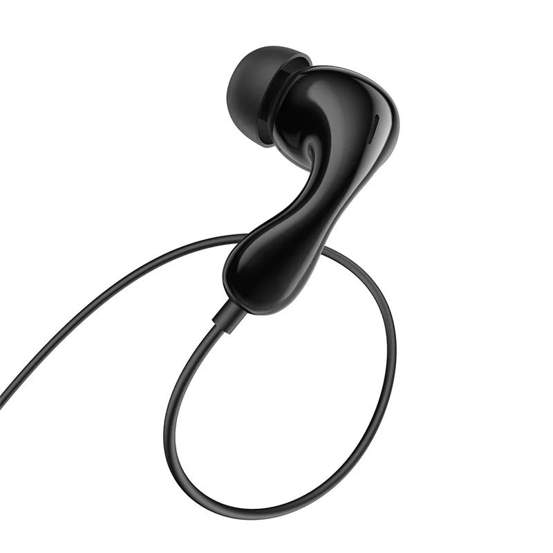 Kabelgebundene In-Ear-Kopfhörer mit USB-C, Baseus Encok CZ20, 1,1 m, Schwarz