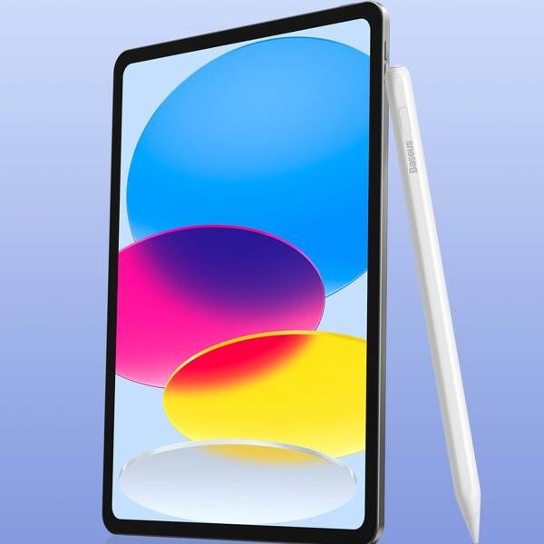 Stift Baseus für iPad / Pro / Air / Mini (2018 und neuere) Smooth Writing 2 Stylus Writing 2 Overseas mit Kabel und induktiver Aufladung, Weiß