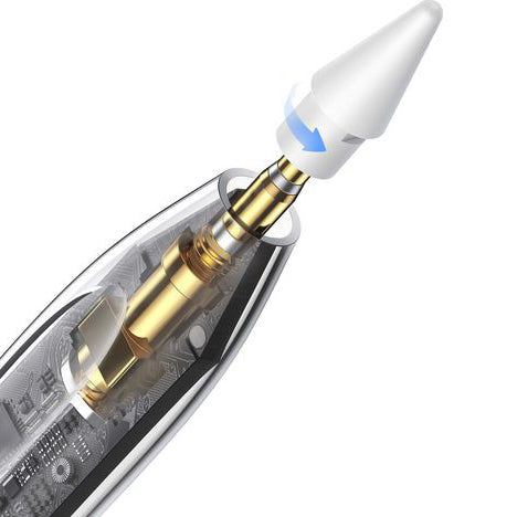 Stift Baseus für iPad / Pro / Air / Mini (2018 und neuere) Smooth Writing 2 Stylus Writing 2 Overseas mit Kabel und induktiver Aufladung, Weiß