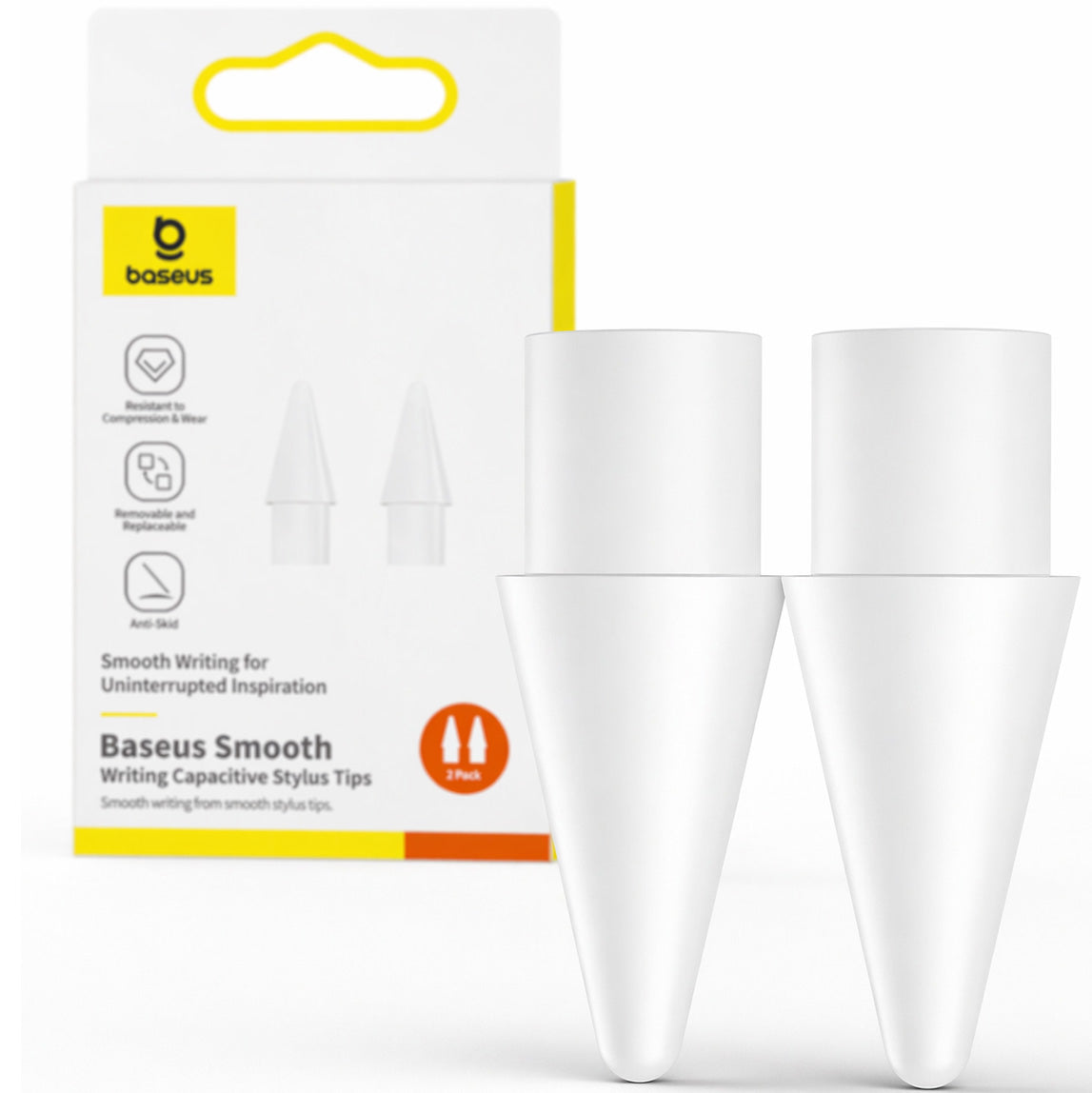 Ersatzspitzen für Stylus Baseus Smooth Writing, 2 Stück, Weiß
