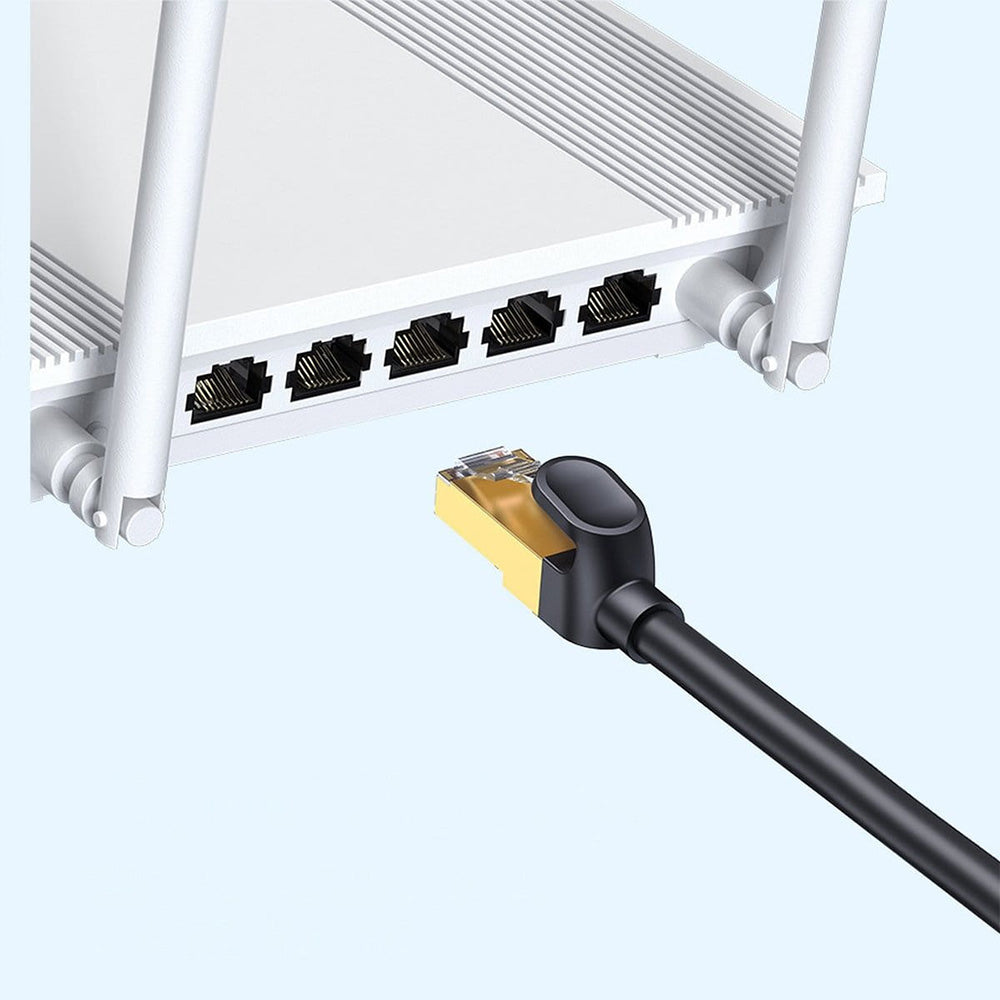 Netzwerkkabel Baseus Speed Seven RJ45, 10Gbps, 1m, Schwarz