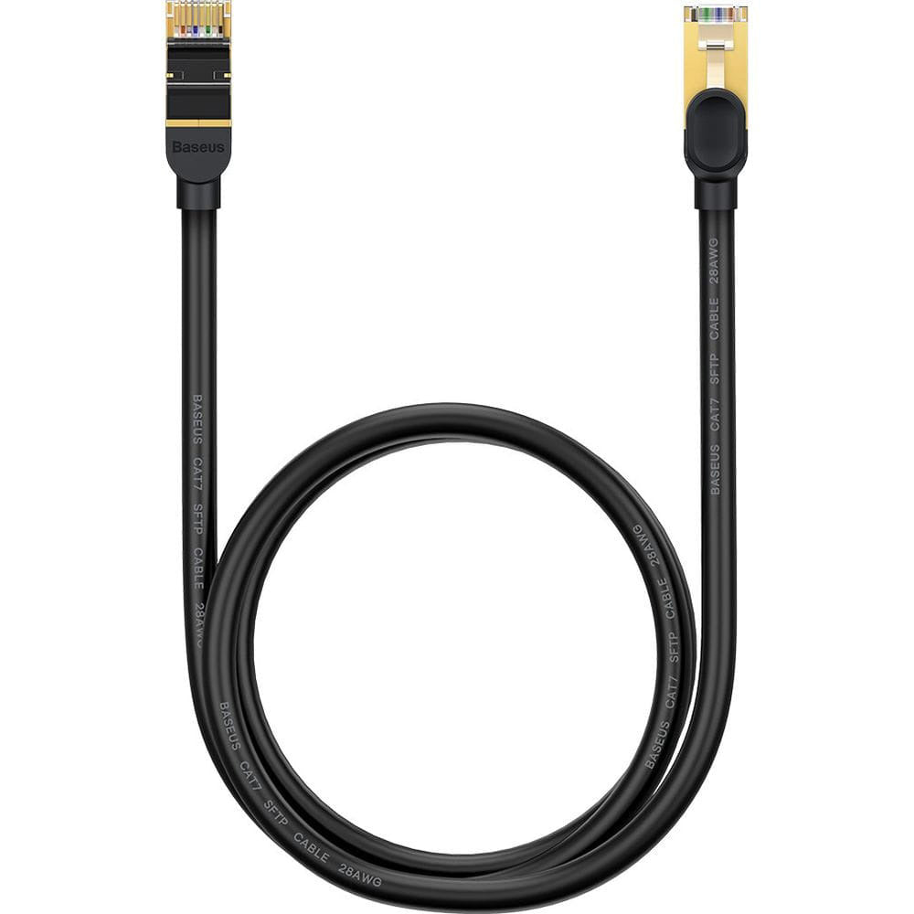 Netzwerkkabel Baseus Speed Seven RJ45, 10Gbps, 1m, Schwarz