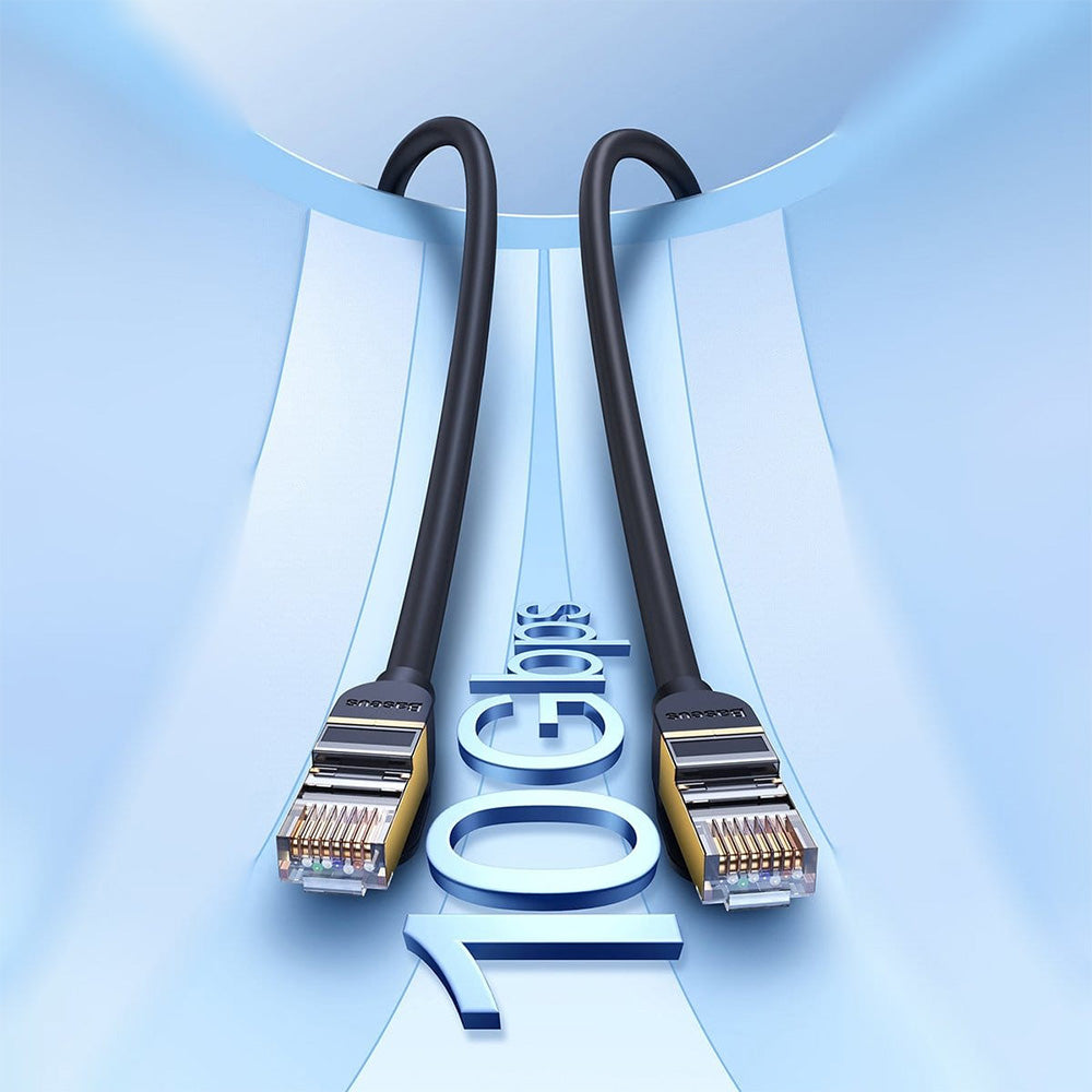 Netzwerkkabel Baseus Speed Seven RJ45, 10Gbps, 1m, Schwarz