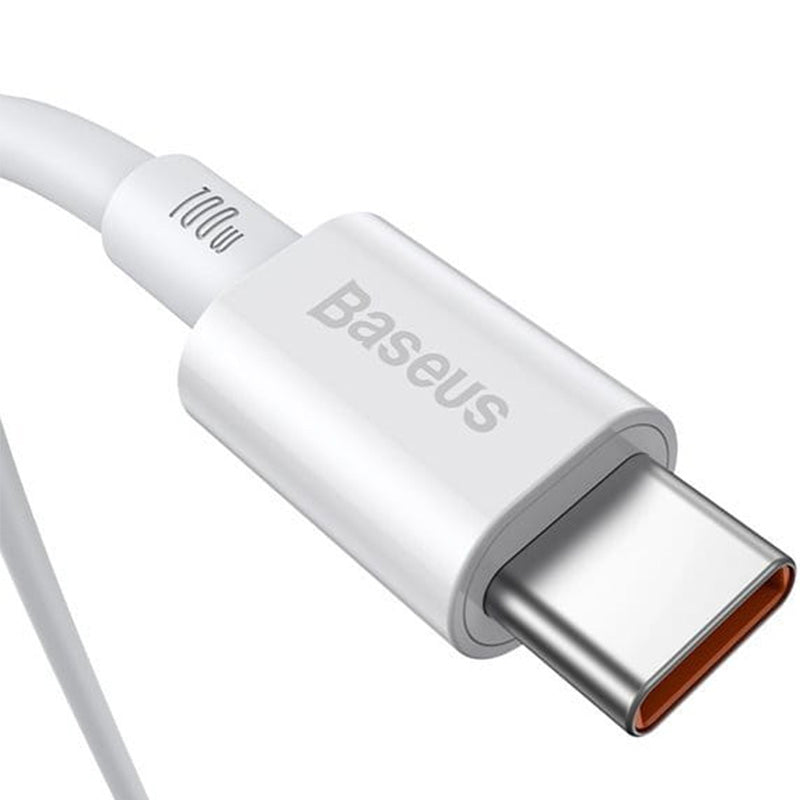 Kabel Baseus Superior 100W 5A USB-C für USB-C 2m, Weiß