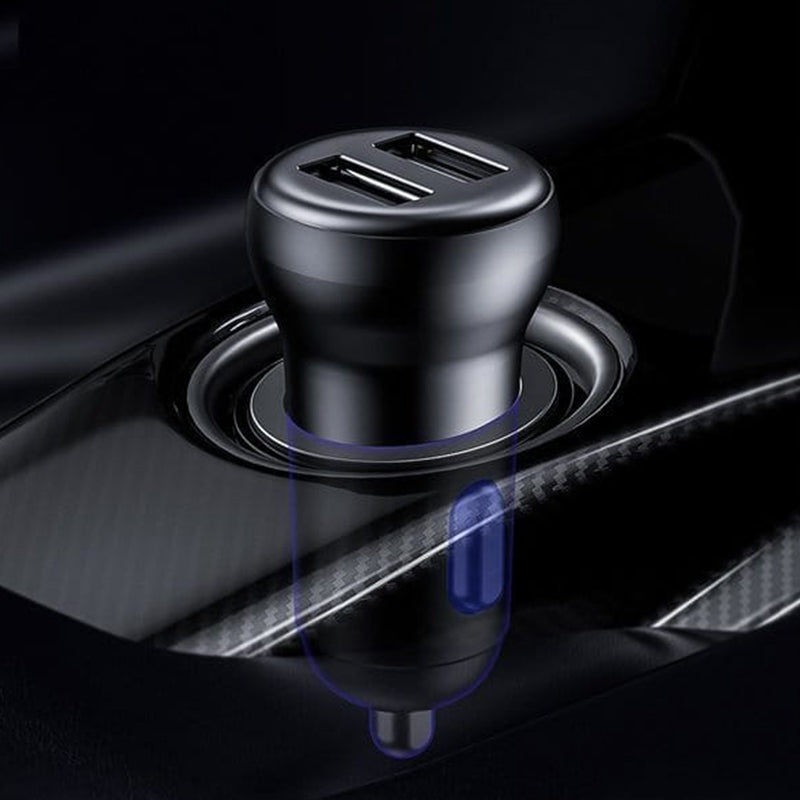 Autoladegerät + FM-Sender Baseus S-16 Overseas edition 2x USB-A, schwarz