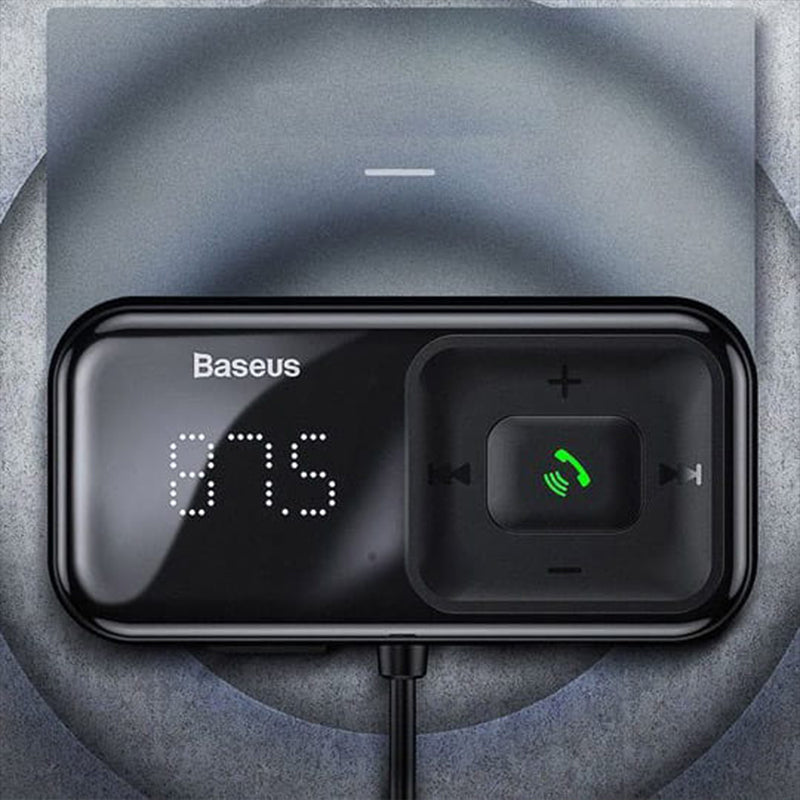 Autoladegerät + FM-Sender Baseus S-16 Overseas edition 2x USB-A, schwarz