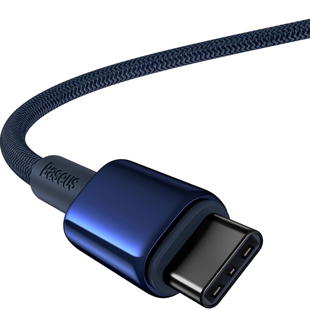 Kabel USB-C zu USB-C, PD 100W, 480Mb/s, 1m, Baseus Tungsten Gold, Dunkelblau