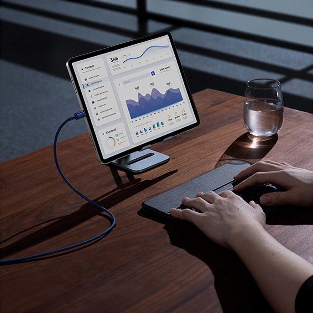 Kabel USB-C zu USB-C, PD 100W, 480Mb/s, 1m, Baseus Tungsten Gold, Dunkelblau