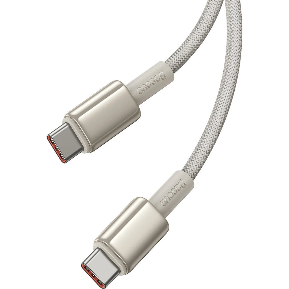 Kabel USB-C zu USB-C, PD 100W, 480Mb/s, 2 m, Baseus Tungsten Gold, Titan