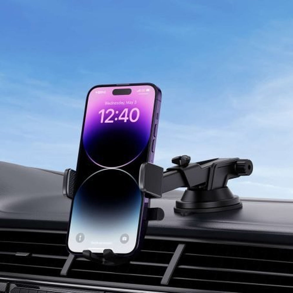 Baseus UltraControl Pro Auto-Schwerkrafthalterung für Lüftungsgitter/Armaturenbrett, Schwarz