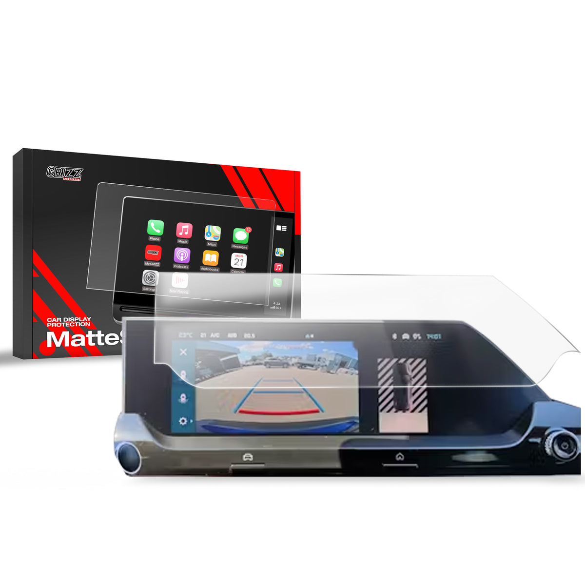 Matte Autodisplayfolie für Citroen C5X 10" Feel Pack (2021-2026), Grizz Protector