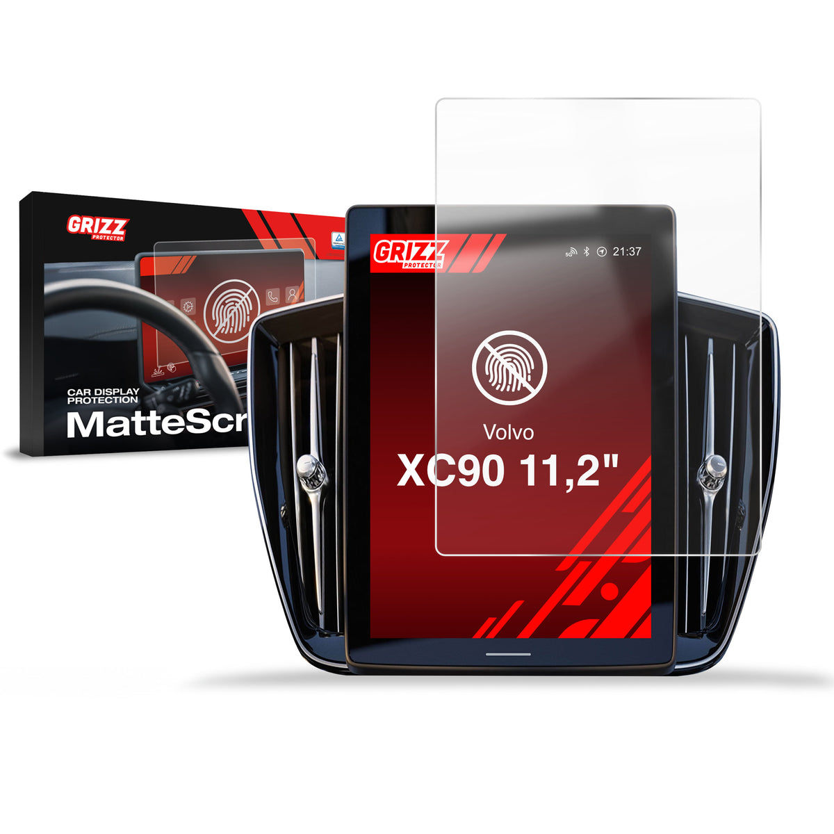 Matte Autodisplayfolie für Volvo XC90 11,2" (2025-2026), Grizz Protector
