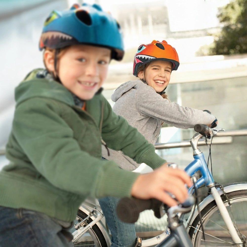 Fahrradhelm für Kinder, Wozinsky HT-006, mit Drachenmotiv, 50-54 cm, Rot