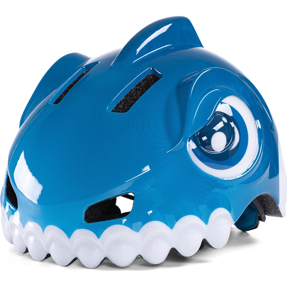 Fahrradhelm für Kinder, Wozinsky HT-62, Dinosaurier-Motiv, 52-56 cm, Blau
