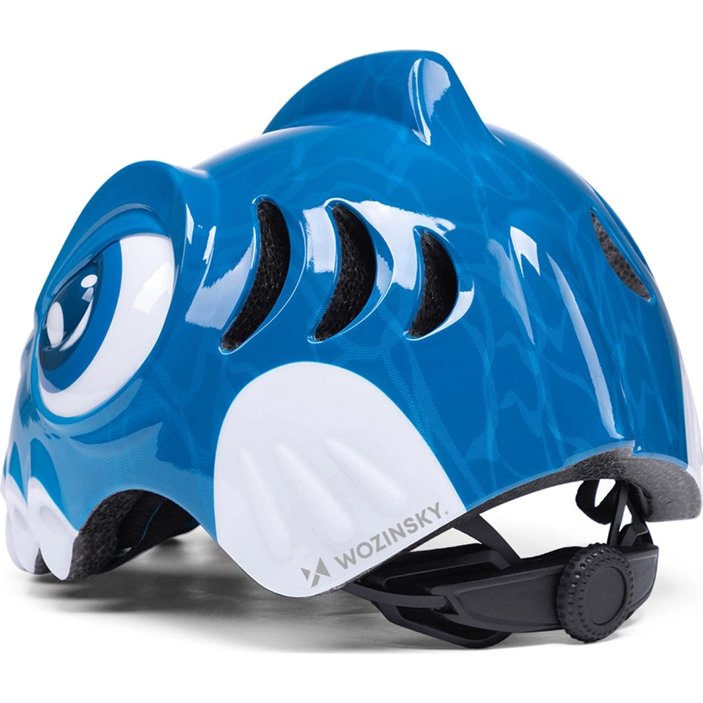 Fahrradhelm für Kinder, Wozinsky HT-62, Dinosaurier-Motiv, 52-56 cm, Blau
