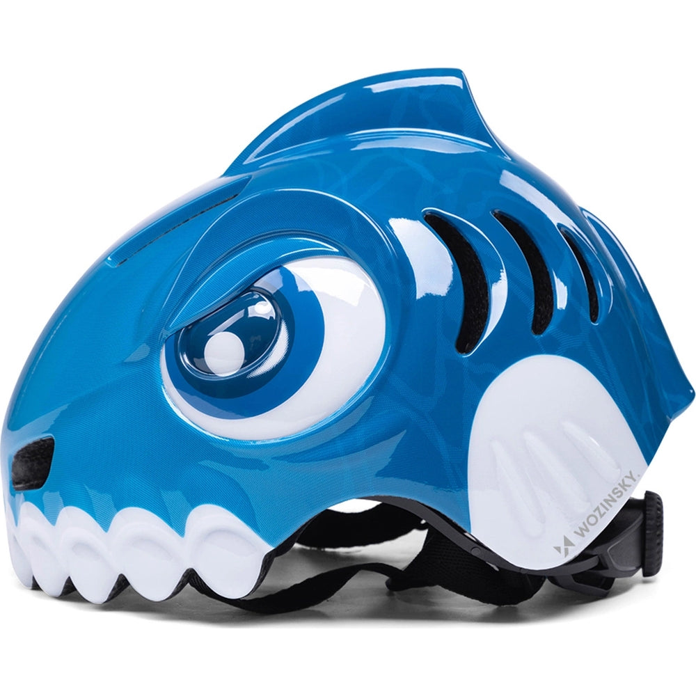 Fahrradhelm für Kinder, Wozinsky HT-62, Dinosaurier-Motiv, 52-56 cm, Blau