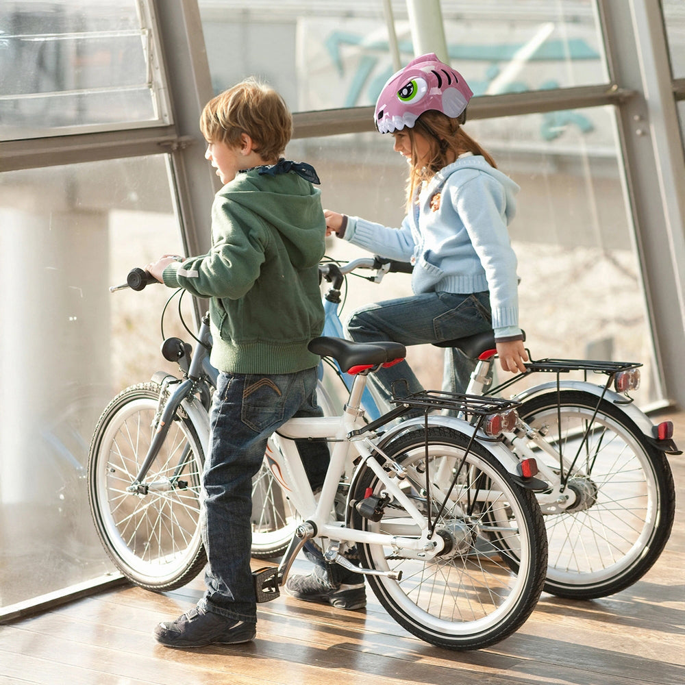 Fahrradhelm für Kinder, Wozinsky HT-62, Dinosaurier-Motiv, 52-56 cm, Rosa