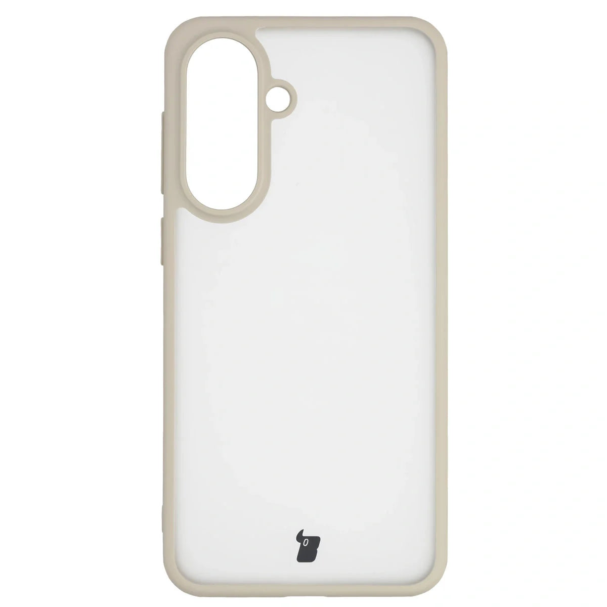 Handyhülle für Galaxy A37 5G / A36 5G, Bizon Case Angelo, Semitransparent mit beigem Rahmen