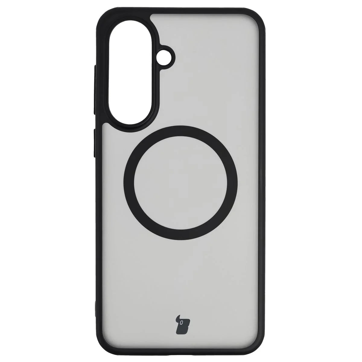 Handyhülle mit Magnetring für Galaxy A37 5G / A36 5G, Bizon Case MatteO, Getönt-Schwarz