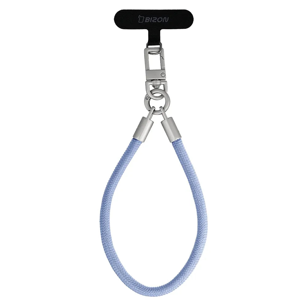 Universelle Handy-Lanyard für Handgelenk, Hals und Schulter, Bizon Accessories ReLoop, Hellblau (3/7)