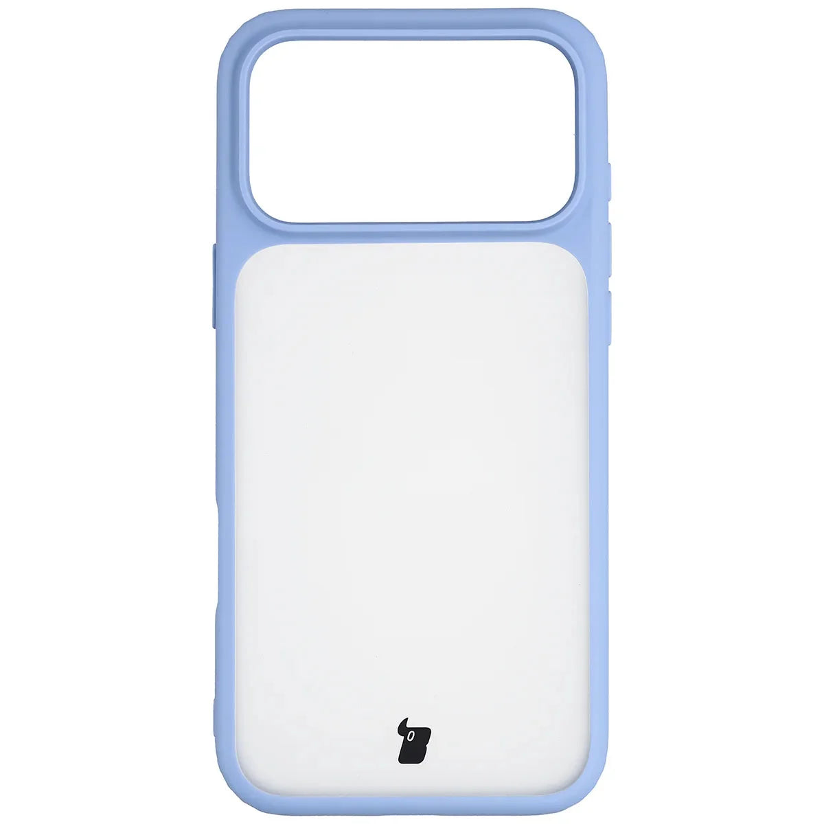 Schutzhülle + gehärtetem Glas für iPhone 18 Pro Max / 17 Pro Max, Bizon Angelo Pack, Semitransparent mit hellblauem Rahmen (2/8)