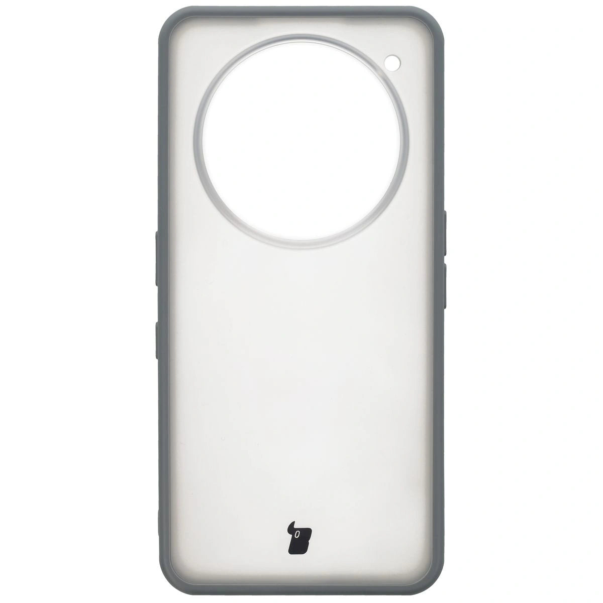 Schutzhülle + gehärtetem Glas für Nothing Phone (3a) Pro, Bizon Angelo Pack, Semitransparent mit grauem Rahmen